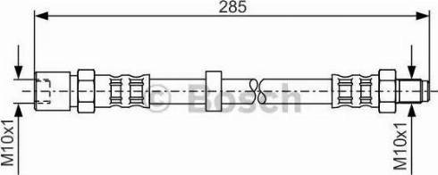 BOSCH 1 987 476 167 - Тормозной шланг avtokuzovplus.com.ua