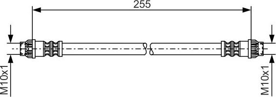 BOSCH 1 987 476 178 - Гальмівний шланг autocars.com.ua