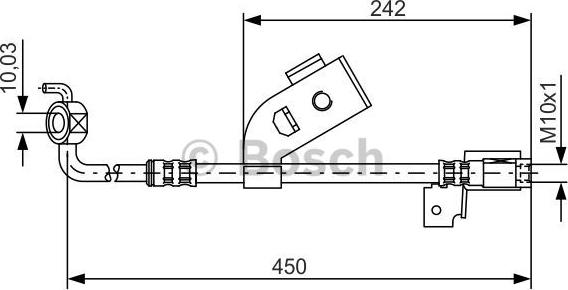 BOSCH 1 987 476 184 - Тормозной шланг autodnr.net