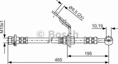 BOSCH 1 987 476 186 - Тормозной шланг avtokuzovplus.com.ua