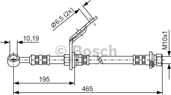 BOSCH 1 987 476 187 - Тормозной шланг avtokuzovplus.com.ua