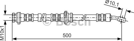 BOSCH 1 987 476 279 - Гальмівний шланг autocars.com.ua