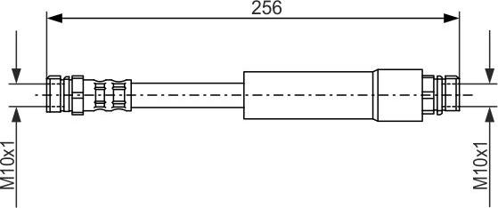 BOSCH 1 987 476 284 - Гальмівний шланг autocars.com.ua