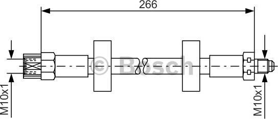 BOSCH 1 987 476 337 - Тормозной шланг autodnr.net