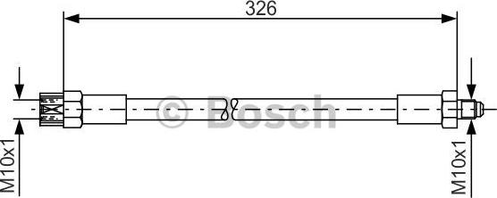 BOSCH 1 987 476 339 - Тормозной шланг autodnr.net