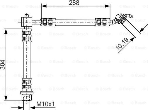 BOSCH 1 987 476 358 - Гальмівний шланг autocars.com.ua