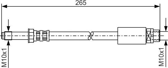 BOSCH 1 987 476 359 - Гальмівний шланг autocars.com.ua