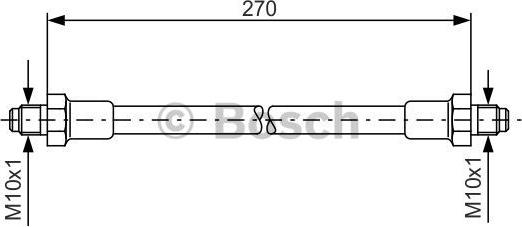 BOSCH 1 987 476 389 - Тормозной шланг autodnr.net