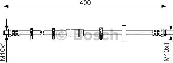 BOSCH 1 987 476 413 - Тормозной шланг autodnr.net