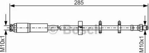 BOSCH 1 987 476 428 - Гальмівний шланг autocars.com.ua