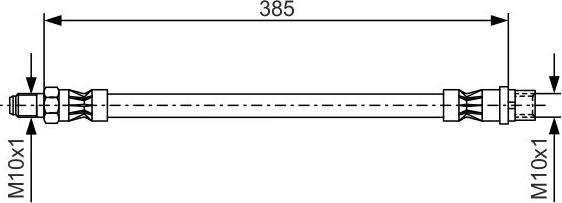 BOSCH 1 987 476 439 - Гальмівний шланг autocars.com.ua