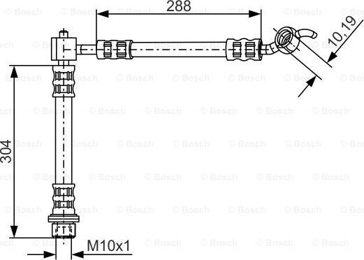 BOSCH 1 987 476 452 - Гальмівний шланг autocars.com.ua