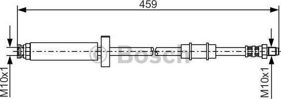 BOSCH 1 987 476 462 - Гальмівний шланг autocars.com.ua