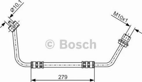 BOSCH 1 987 476 507 - Гальмівний шланг autocars.com.ua