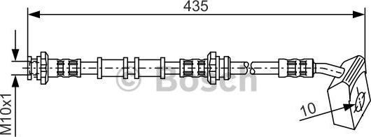 BOSCH 1 987 476 545 - Тормозной шланг avtokuzovplus.com.ua