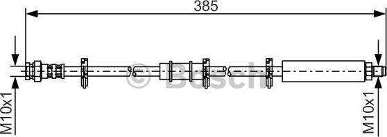 BOSCH 1 987 476 548 - Гальмівний шланг autocars.com.ua