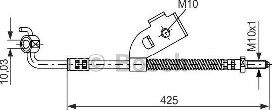 BOSCH 1 987 476 568 - Тормозной шланг autodnr.net