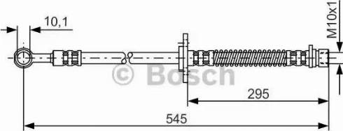 BOSCH 1 987 476 589 - Гальмівний шланг autocars.com.ua