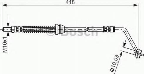 BOSCH 1 987 476 620 - Тормозной шланг avtokuzovplus.com.ua