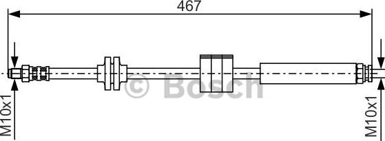 BOSCH 1 987 476 631 - Тормозной шланг avtokuzovplus.com.ua