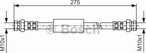 BOSCH 1 987 476 684 - Гальмівний шланг autocars.com.ua