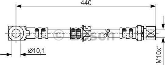 BOSCH 1 987 476 694 - Тормозной шланг avtokuzovplus.com.ua