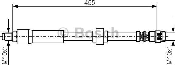 BOSCH 1 987 476 701 - Гальмівний шланг autocars.com.ua