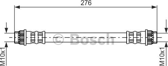 BOSCH 1 987 476 712 - Тормозной шланг avtokuzovplus.com.ua