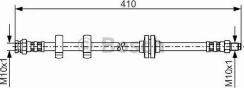 BOSCH 1 987 476 749 - Тормозной шланг avtokuzovplus.com.ua