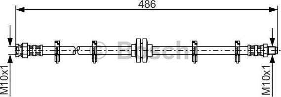 BOSCH 1 987 476 759 - Тормозной шланг avtokuzovplus.com.ua