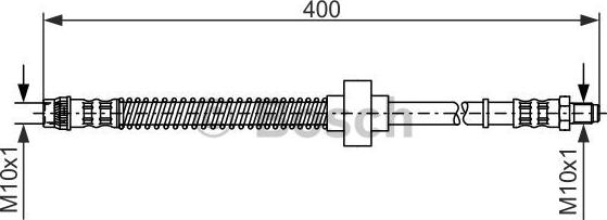 BOSCH 1 987 476 844 - Гальмівний шланг autocars.com.ua