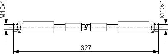 BOSCH 1 987 476 856 - Гальмівний шланг autocars.com.ua