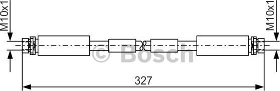 BOSCH 1 987 476 856 - Тормозной шланг avtokuzovplus.com.ua