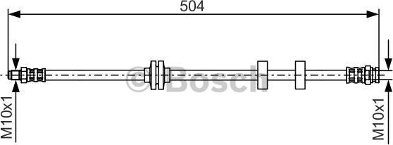 BOSCH 1 987 476 879 - Гальмівний шланг autocars.com.ua