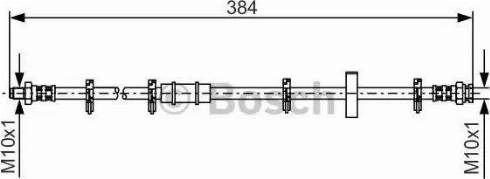 BOSCH 1 987 476 881 - Гальмівний шланг autocars.com.ua