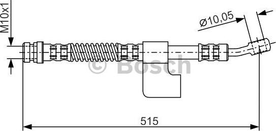 BOSCH 1 987 476 897 - Гальмівний шланг autocars.com.ua