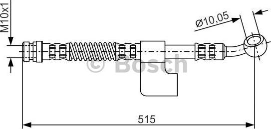 BOSCH 1 987 476 899 - Гальмівний шланг autocars.com.ua