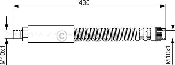 BOSCH 1 987 476 905 - Гальмівний шланг autocars.com.ua