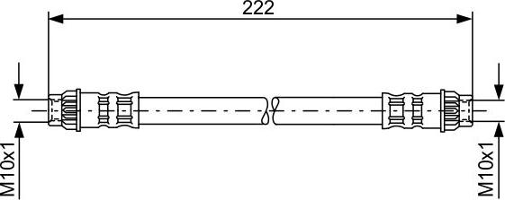 BOSCH 1 987 476 914 - Гальмівний шланг autocars.com.ua