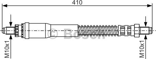 BOSCH 1 987 476 926 - Гальмівний шланг autocars.com.ua