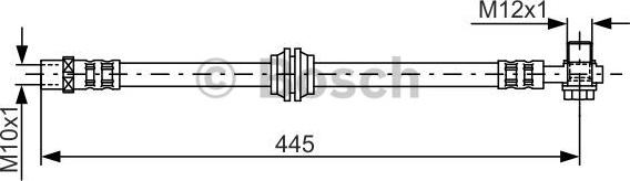 BOSCH 1 987 476 990 - Тормозной шланг avtokuzovplus.com.ua