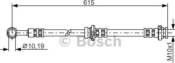 BOSCH 1 987 476 998 - Тормозной шланг avtokuzovplus.com.ua