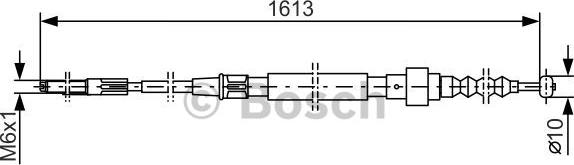 BOSCH 1 987 477 162 - Трос, гальмівна система autocars.com.ua