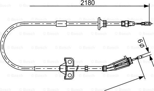 BOSCH 1 987 477 248 - Трос, гальмівна система autocars.com.ua