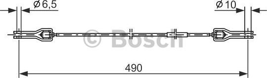 BOSCH 1 987 477 360 - Трос, гальмівна система autocars.com.ua