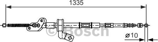 BOSCH 1 987 477 542 - Тросик, cтояночный тормоз avtokuzovplus.com.ua