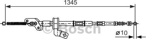 BOSCH 1 987 477 547 - Трос, гальмівна система autocars.com.ua