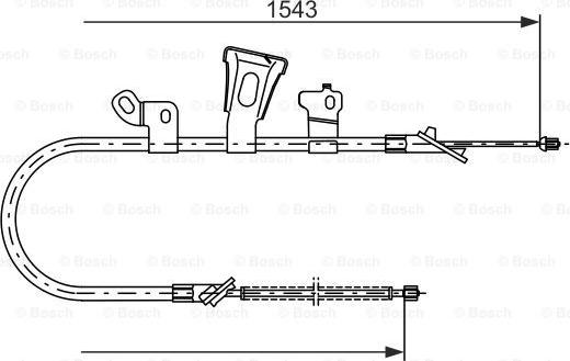 BOSCH 1 987 477 548 - Тросик, cтояночный тормоз avtokuzovplus.com.ua