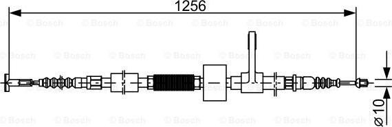 BOSCH 1 987 477 622 - Трос, гальмівна система autocars.com.ua