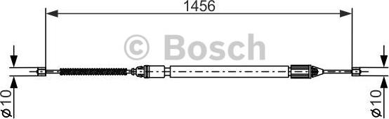 BOSCH 1 987 477 637 - Трос, гальмівна система autocars.com.ua